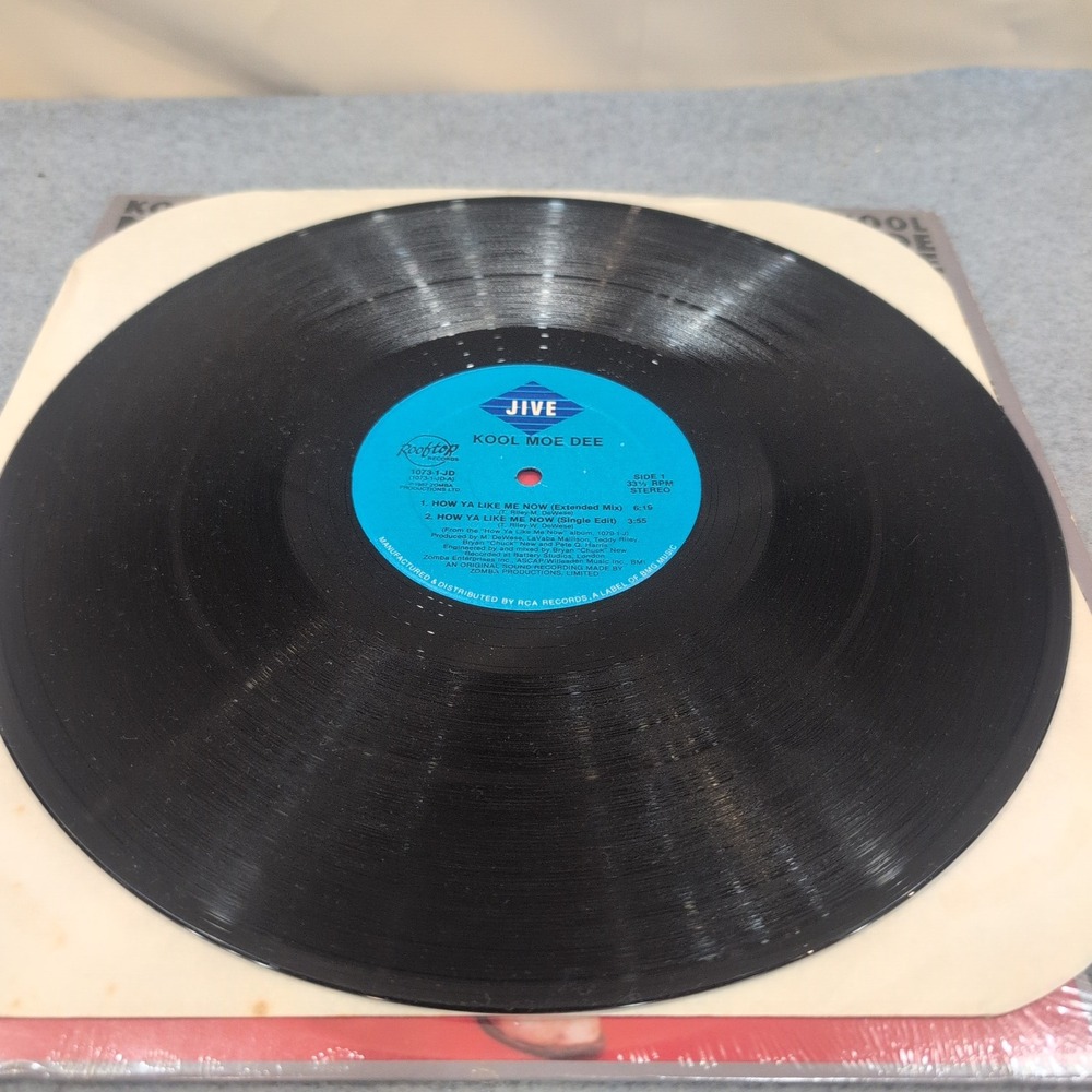 Kool Moe Dee How Ya Like Me Now 12 Vinyl Single 1987 Jive Rooftop 1073-1-JD VG - Picture 3 of 6
